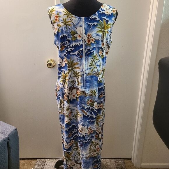 Orchid Designs Made In Hawaii MuuMuu Dress XL - Picture 2 of 4